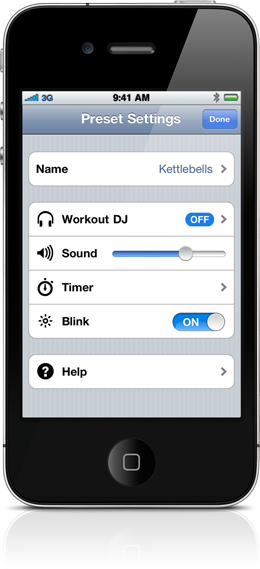 Interval Pro Settings