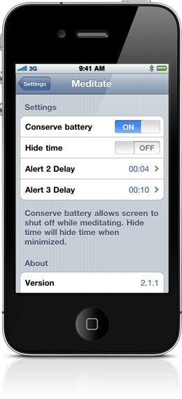 Meditate, Meditation Timer, Advanced Settings